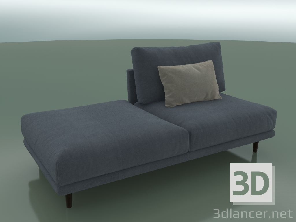 modèle 3D Canapé double Alfinosa avec demi dossier (2000 x 1000 x 730, 200AL-100-PL / W) - preview