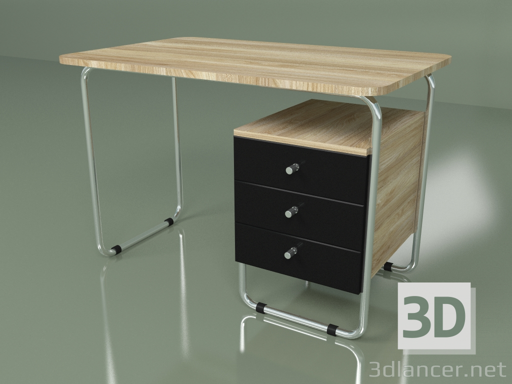 3d model Work table (black) - preview
