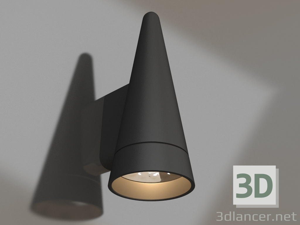 modello 3D Lampada LGD-CONO-WALL-7W Warm3000 (DG, 36 gradi, 230V) - anteprima