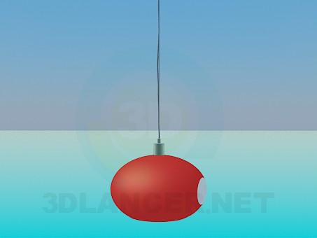 modello 3D Lampada ovale - anteprima