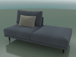 Double sofa Alfinosa with half back (2000 x 1000 x 730, 200AL-100-PR / W)