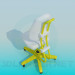 3D Modell Stuhl auf Rollen - Vorschau