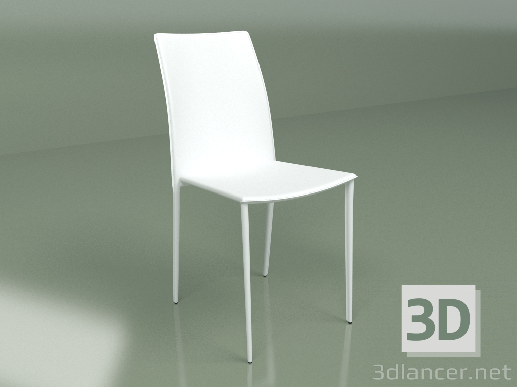 3D modeli Sandalye Büyük Beyaz - önizleme