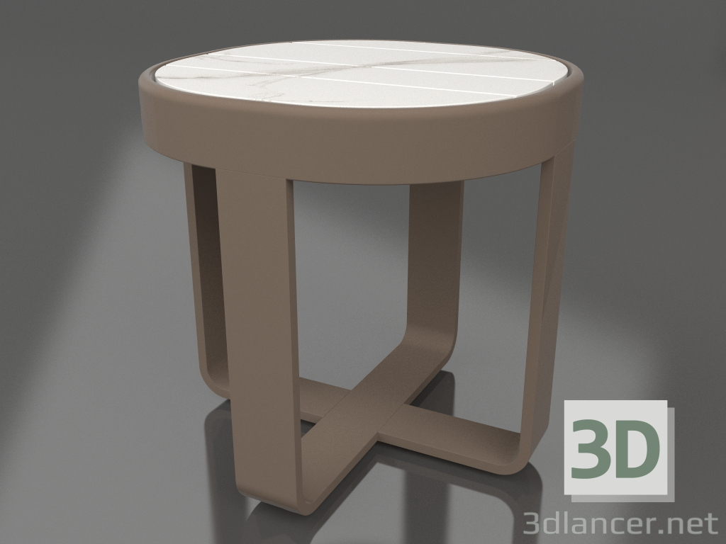 modèle 3D Table basse ronde Ø42 (DEKTON Aura, Bronze) - preview