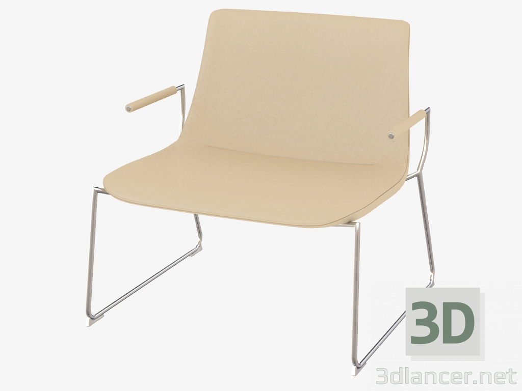 3D modeli kol dayama DS-717-562 ile Sandalye - önizleme