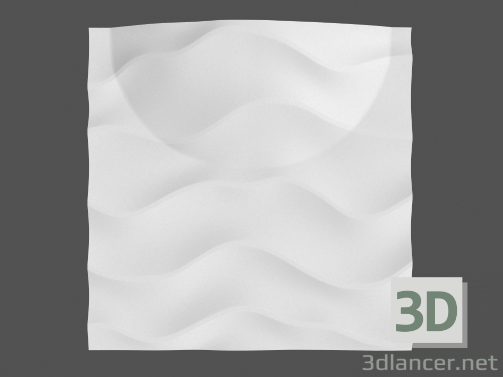 3d model 3D Sandy LED Panel - preview