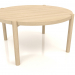 3d model Coffee table JT 053 (straight end) (D=790x400, wood white) - preview