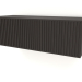 modello 3D Mensola pensile ST 06 (1 anta grecata, 800x315x250, legno marrone scuro) - anteprima