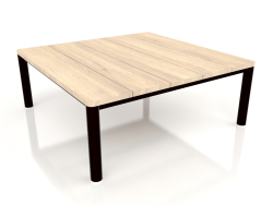 Coffee table 94×94 (Black, Iroko wood)