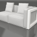 modello 3D Modulo divano, sezione 1 destra (Bianco) - anteprima