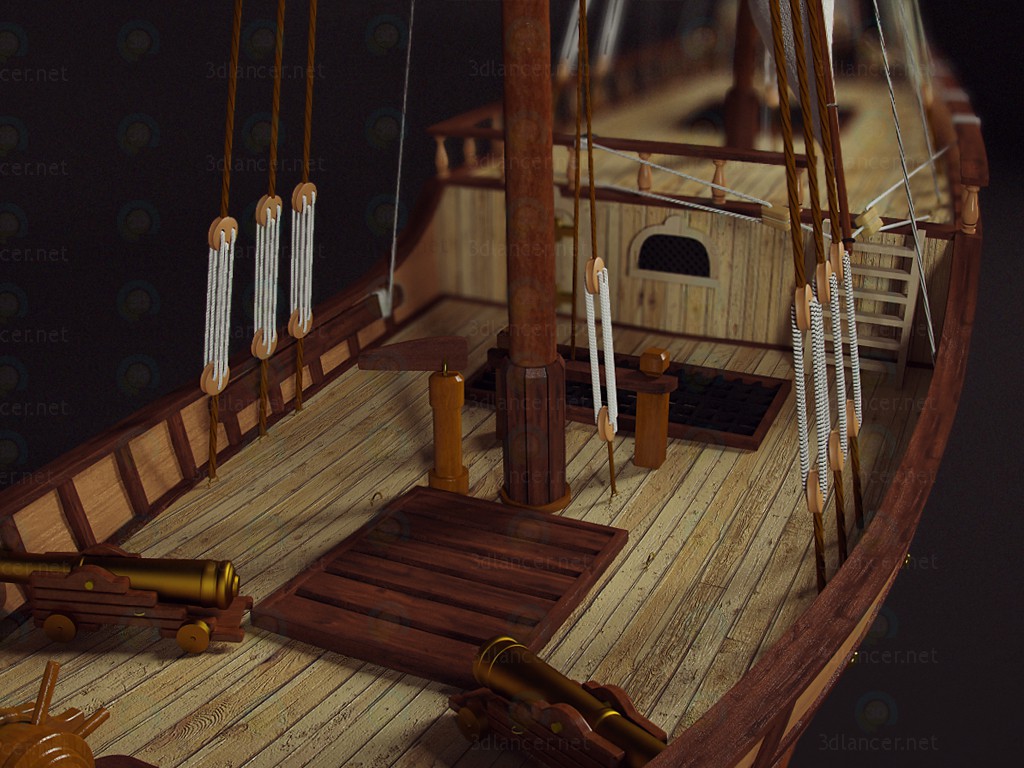3D Gemi La_Nina modeli satın - render
