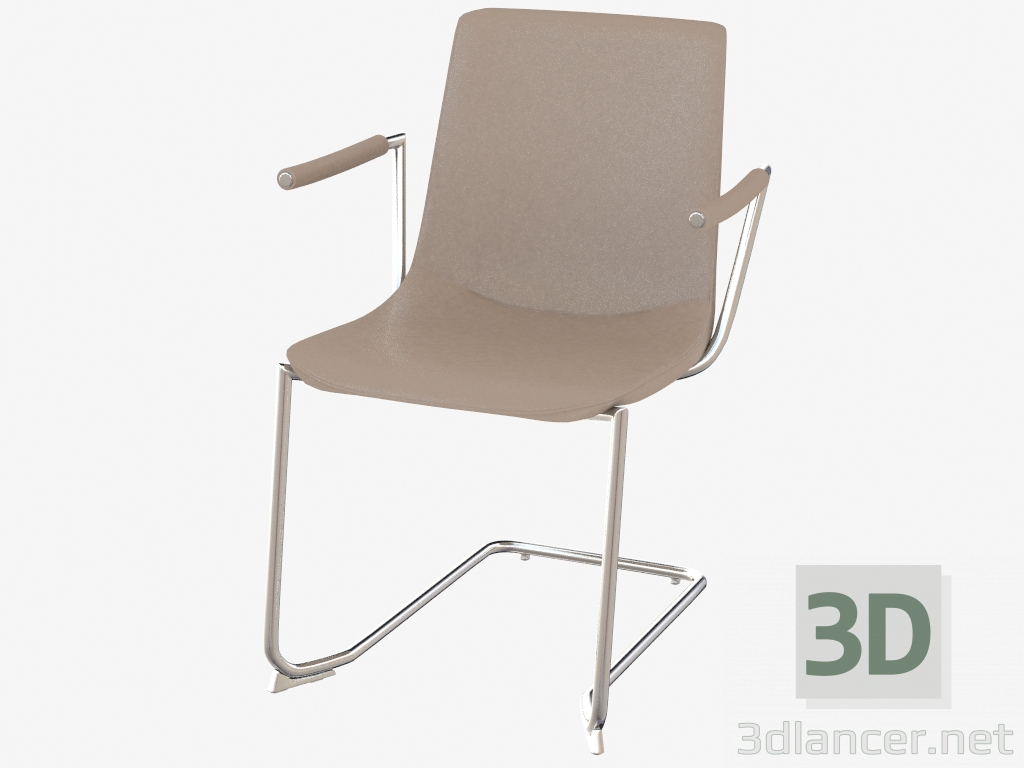 3D modeli kol dayama DS-718-02 ile Sandalye - önizleme