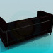 modello 3D Marrone scuro divano - anteprima