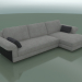 3d model Angular sofa Cliff (3430 x 1710 x 760, 343CL-171-CL) - preview