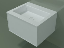 Washbasin with drawer (06UC32401, Glacier White C01, L 60, P 50, H 36 cm)