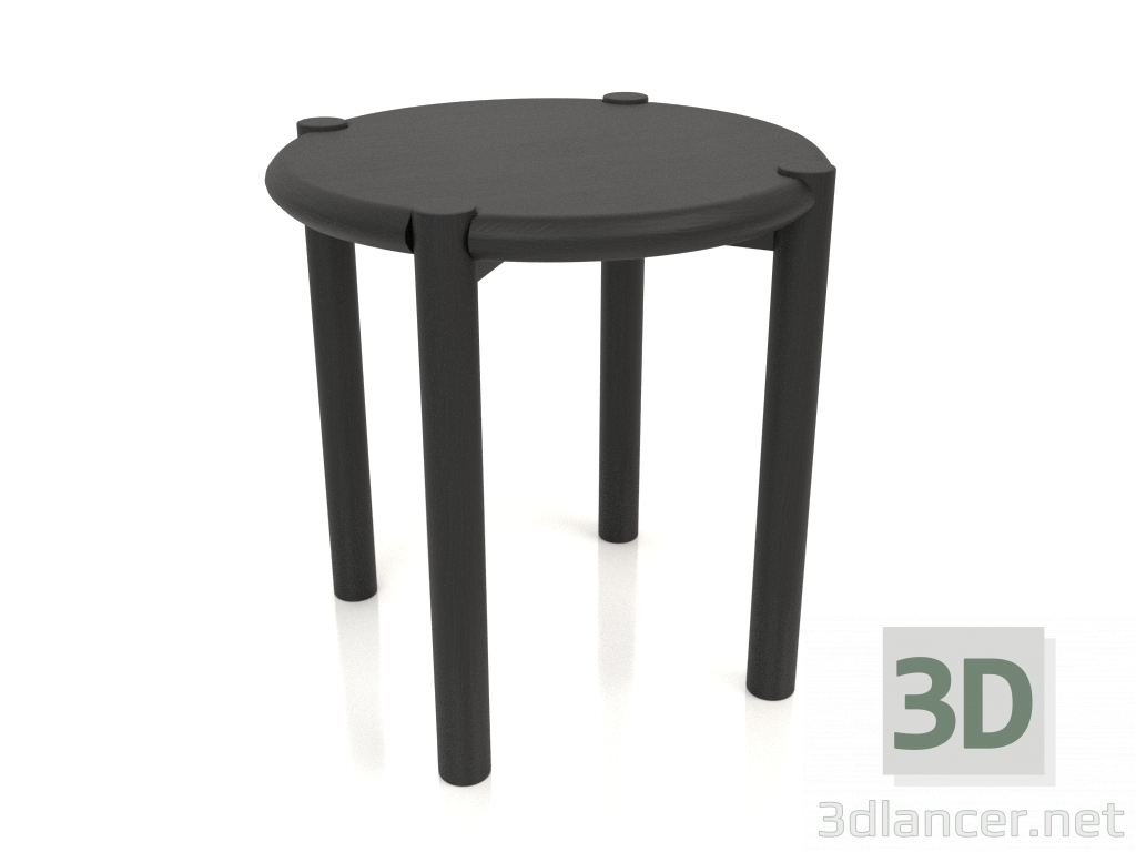 modèle 3D Tabouret (extrémité arrondie) (D=420x433, bois noir) - preview