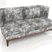3D Modell Sofa mit hoher Rückenlehne Caracalla 185x96x88 - Vorschau