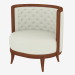 3d model Armchair with leather upholstery (art. JSL 3706b) - preview