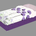 3d модель Ліжко одномісна Sommier – превью
