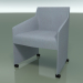 3d model Armchair 2725 (with fabric upholstery, on casters) - preview