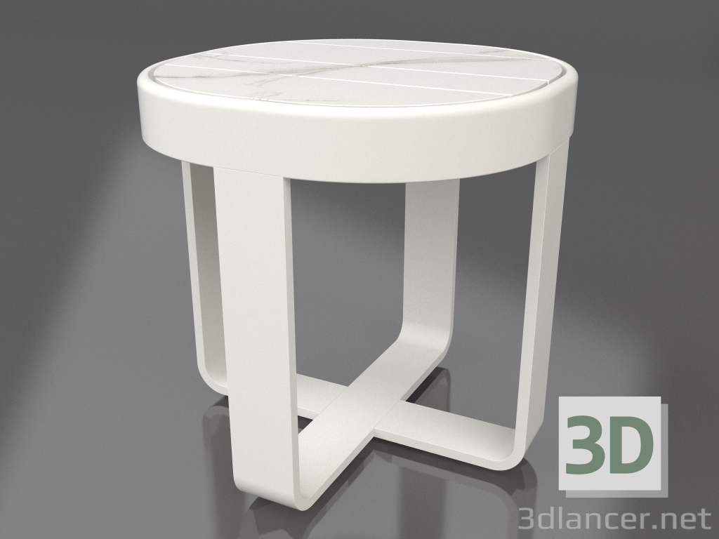 modello 3D Tavolino rotondo Ø42 (DEKTON Aura, Grigio agata) - anteprima