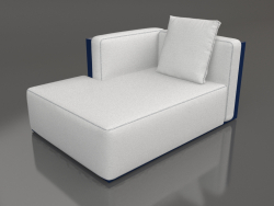 Módulo sofá sección 2 izquierda (Azul noche)