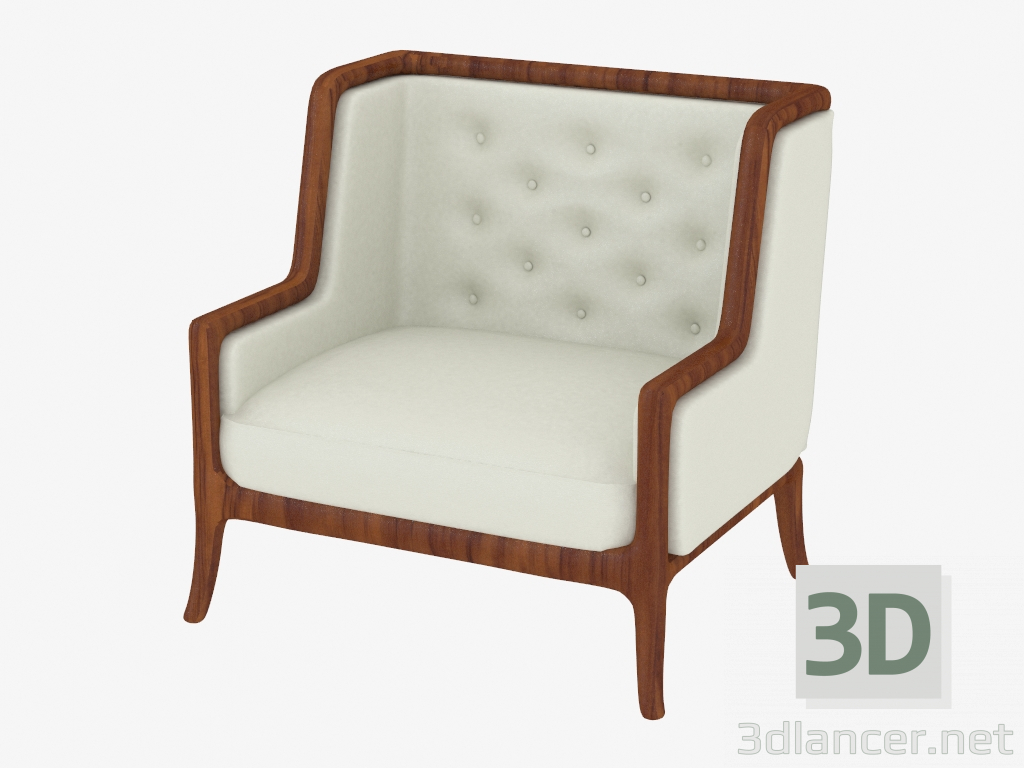 modèle 3D Fauteuil en cuir (art. 3711a JSL) - preview