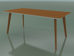Table rectangulaire 3505 (H 74 - 180x90 cm, M02, effet teck, option 2)