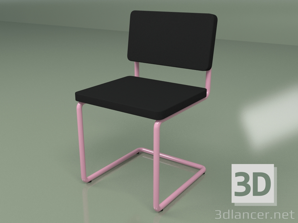 3D Modell Arbeitsstuhl (rosa) - Vorschau