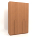 3d модель Шафа MW 04 wood (варіант 1, 1830х650х2850, wood red) – превью