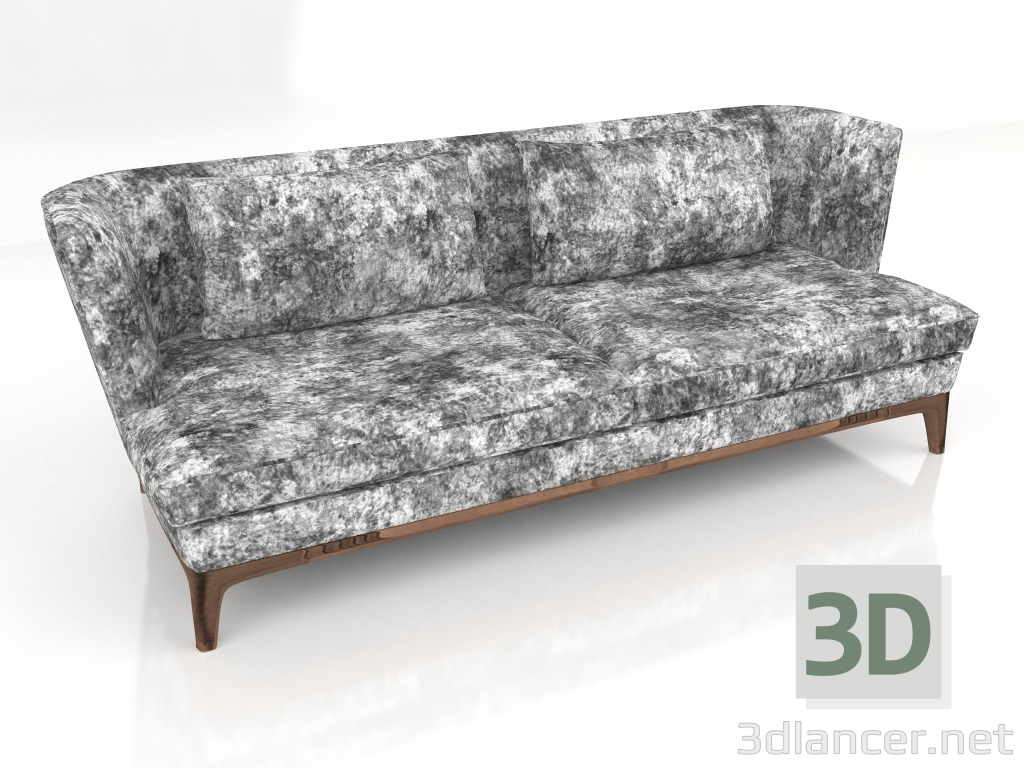 3d model Sofa with high back Caracalla 245x96x88 (standard) - preview