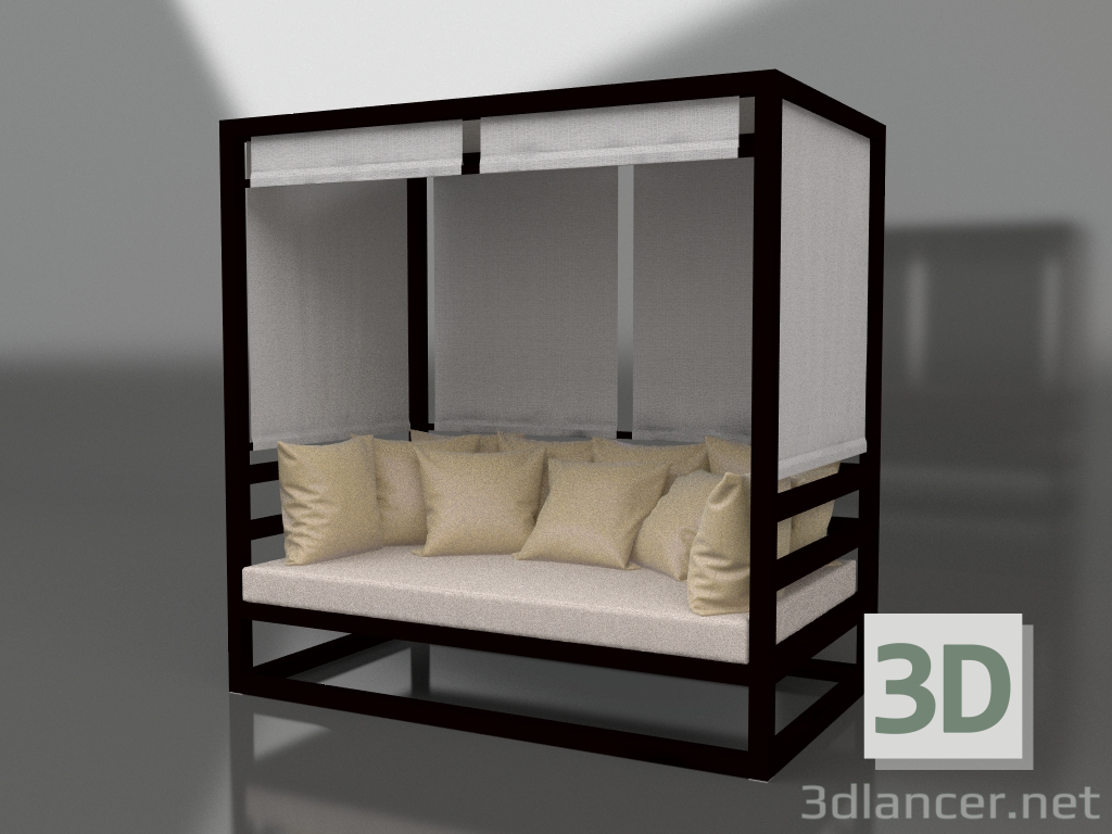 3d model Sofa (Black) - preview