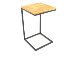 Table de chevet carrée (PLANCHER BOIS, 40X40X65)