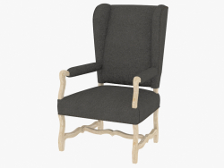 Une chaise à manger avec accoudoirs BELGIQUE AILE FAUTEUIL (8826.1100.1.W006)