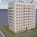 Serie de Jruschov de nueve pisos 86-011 3D modelo Compro - render