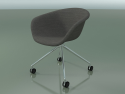 Chair 4237 (4 castors, with upholstery f-1221-c0134)