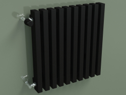 Vertical radiator RETTA (10 sections 500 mm 60x30, black matt)