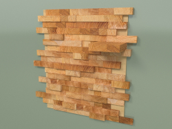Panel de madera con estante tipo loft con estante