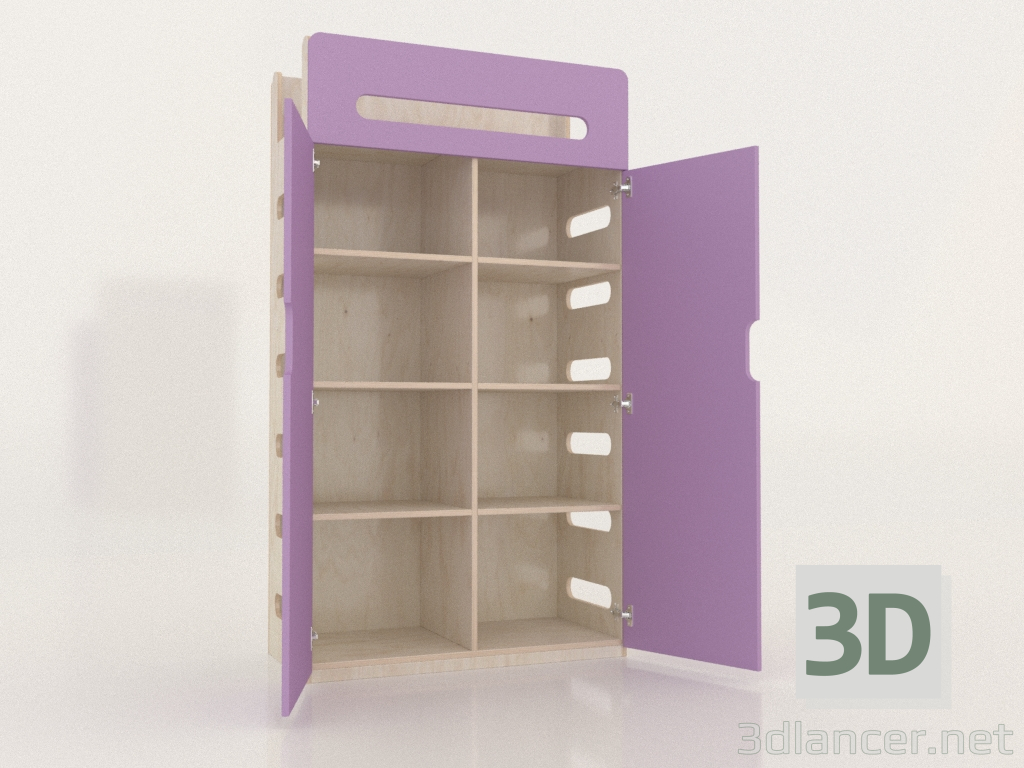 3D Modell Kleiderschrank offen MOVE WB (WLMWB1) - Vorschau