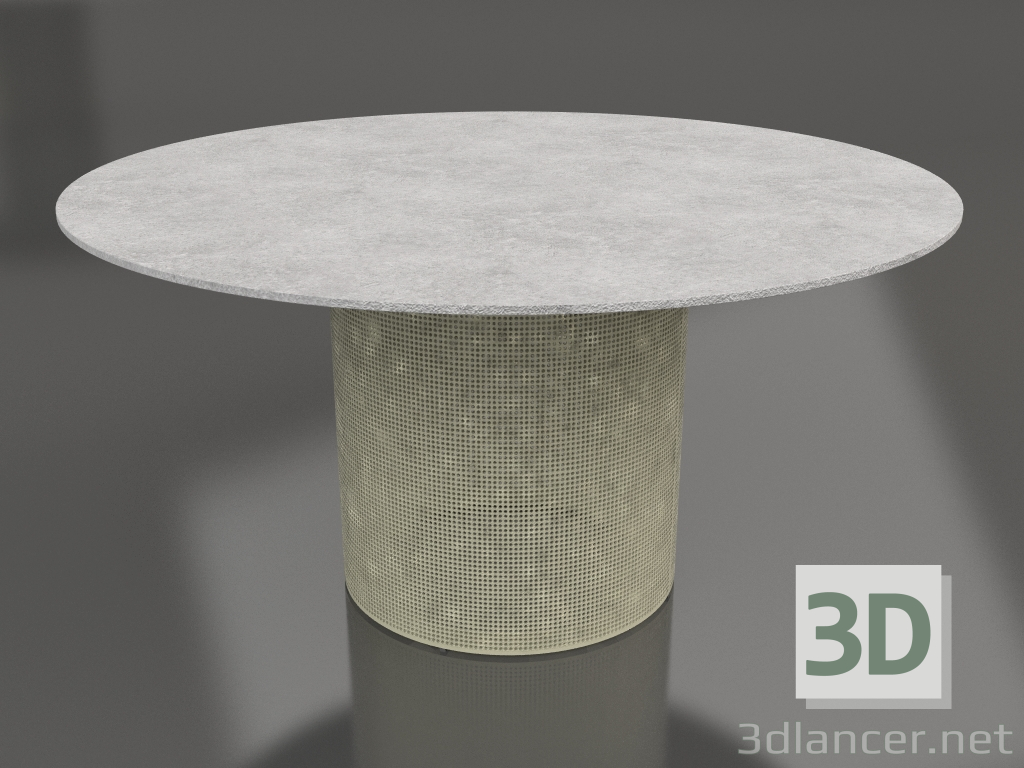 modello 3D Tavolo da pranzo Ø140 (Oro) - anteprima