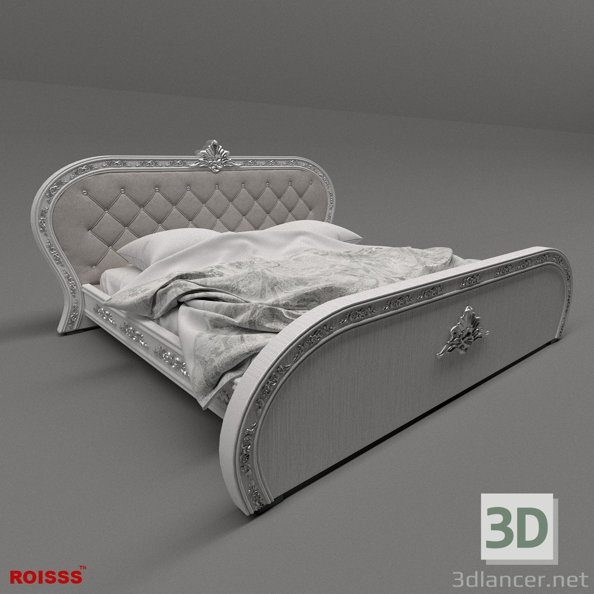 Modelo 3d cama - preview