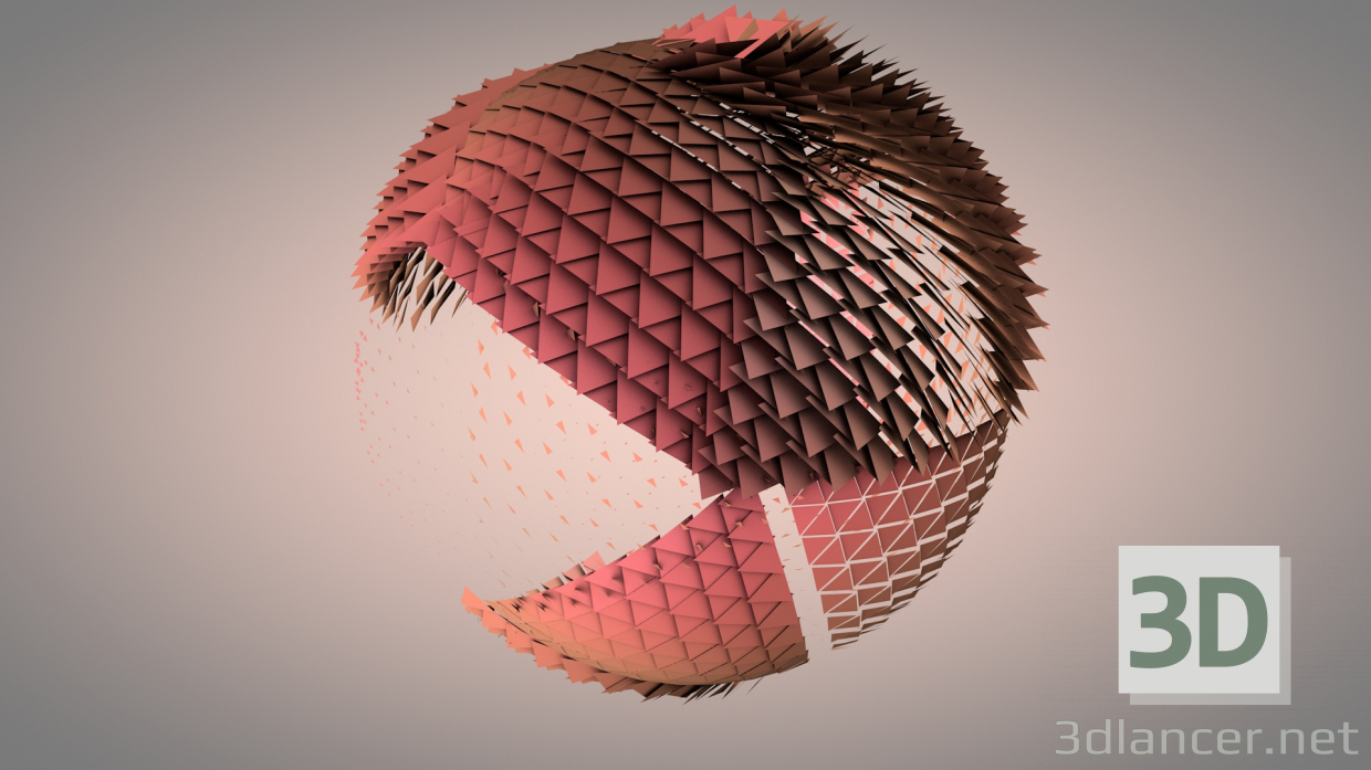 3d model sphere - preview