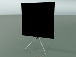 Стіл квадратний 5708, 5725 (H 74 - 79x79 cm, cложенний, Black, LU1)