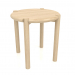 3d model Stool (rounded end) (D=420x433, wood white) - preview