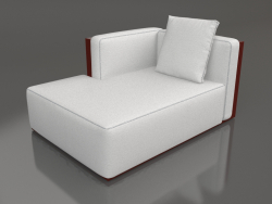 Sofa module, section 2 left (Wine red)