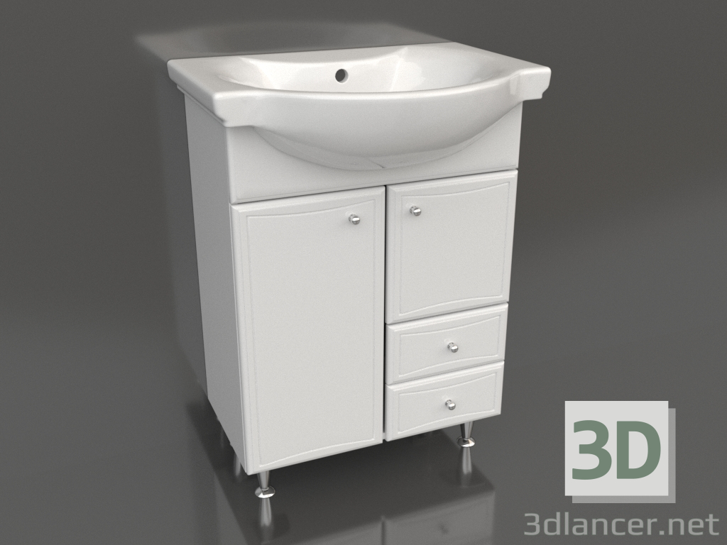 3D modeli Yer dolabı 65 cm (Ba-L.01.06.K) - önizleme