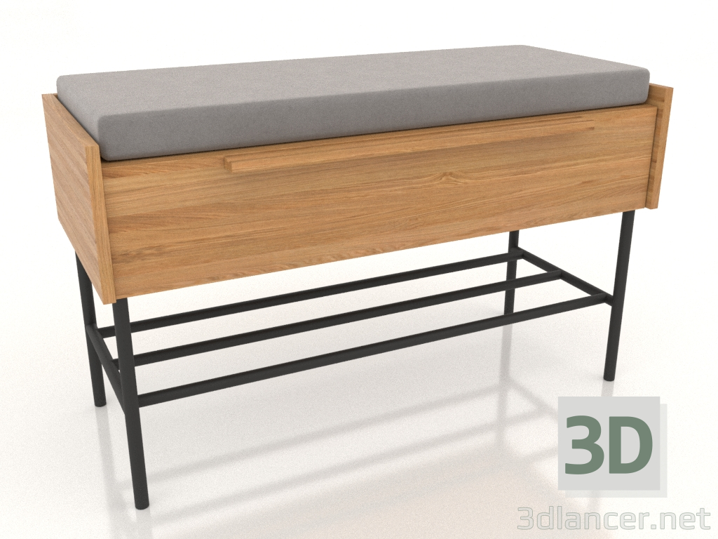 3d model Bench (natural oak) - preview