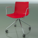3d model Chair 0369 (4 castors, with armrests, LU1, polypropylene PO00104) - preview