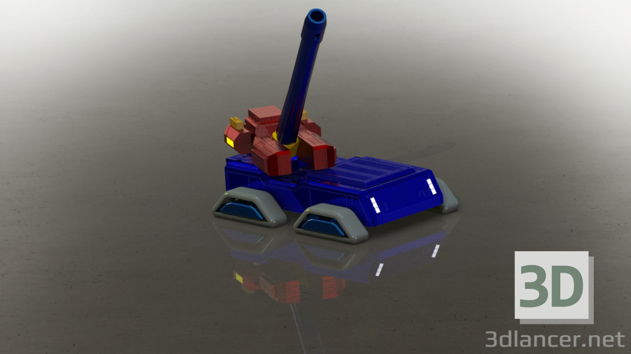 Modelo 3d Howitzer - preview