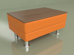 Tavolino Evolution (pelle arancione)
